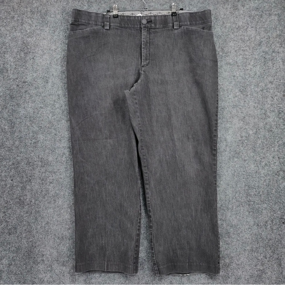 EUC Lee Womens High Rise Platinum Straight 22WP No Gap Dark Black